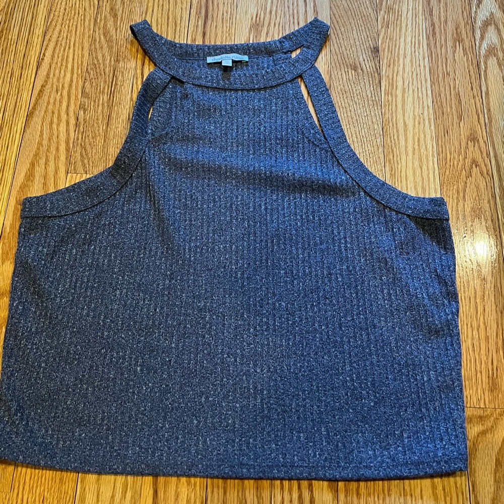 Charlotte Russe Blue Cut out tank top. Size XL.
